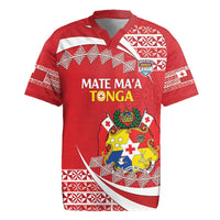 Custom Mate Maa Tonga Rugby Jersey 2024 Go Champions