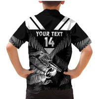Aotearoa Silver Fern Rugby Custom Family Matching Mermaid Dress and Hawaiian Shirt 2024 Go Kiwi LT14 - Polynesian Pride