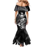 Aotearoa Silver Fern Rugby Custom Family Matching Mermaid Dress and Hawaiian Shirt 2024 Go Kiwi LT14 - Polynesian Pride