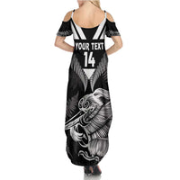 Aotearoa Silver Fern Rugby Custom Summer Maxi Dress 2024 Go Kiwi