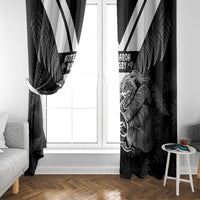 Aotearoa Silver Fern Rugby Custom Window Curtain 2024 Go Kiwi