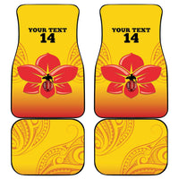 Orchids PNG Rugby Custom Car Mats Go Champions Papua New Guinea
