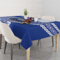 Fetu Samoa Rugby Custom Tablecloth Siapo Pattern - Sporty Style