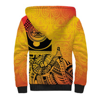 Marquesas Islands Sherpa Hoodie Marquesan Matatiki Fish Hook Patutiki - Polynesian Pride