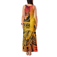 Marquesas Islands Tank Maxi Dress Marquesan Matatiki Fish Hook Patutiki - Polynesian Pride