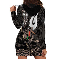 Aotearoa Hei Matau Hoodie Dress Haka Kiwi Mix Maori Mangopare