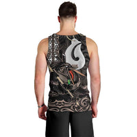 Aotearoa Hei Matau Men Tank Top Haka Kiwi Mix Maori Mangopare