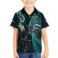 New Zealand Tiki Tennis Hawaiian Shirt 2024 Aotearoa Tenehi Maori Silver Fern - Turquoise LT14 - Polynesian Pride