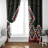 Kia Ora Aotearoa Window Curtain 2025 Pasifika Maori Taniko Motifs