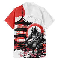 Japanese Samurai Warrior Enso Family Matching Summer Maxi Dress and Hawaiian Shirt Japan Pagoda Sakura Watercolor LT14 - Polynesian Pride