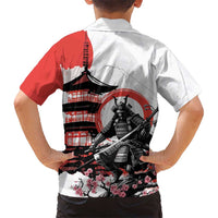 Japanese Samurai Warrior Enso Family Matching Tank Maxi Dress and Hawaiian Shirt Japan Pagoda Sakura Watercolor LT14 - Polynesian Pride