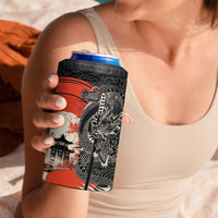 Japanese Dragon Katana Enso 4 in 1 Can Cooler Tumbler Japan Pagoda Seamless Cloud - Polynesian Pride
