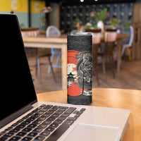 Japanese Dragon Katana Enso Skinny Tumbler Japan Pagoda Seamless Cloud - Polynesian Pride