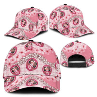 Japanese Daruma Doll Palaka Classic Cap Cherry Blossoms With Shell Lei LT14 - Polynesian Pride