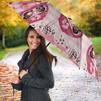 Japanese Daruma Doll Palaka Umbrella Cherry Blossoms With Shell Lei - Polynesian Pride