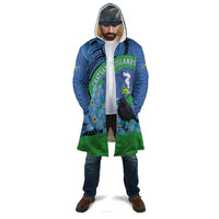 New Zealand Chatham Islands Cloak Wharekauri Forget Me Not With Black Robin - Polynesian Pride