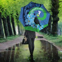 New Zealand Chatham Islands Umbrella Wharekauri Forget Me Not With Black Robin - Polynesian Pride