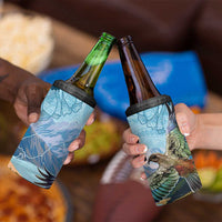 New Zealand South Island 4 in 1 Can Cooler Tumbler Te Waipounamu Aoraki Kea Bird