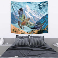 New Zealand South Island Tapestry Te Waipounamu Aoraki Kea Bird