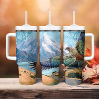 New Zealand South Island Tumbler With Handle Te Waipounamu Aoraki Kea Bird