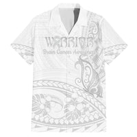 Polynesia Brain Cancer Awareness Hawaiian Shirt In May We Wear Grey LT14 White - Polynesian Pride