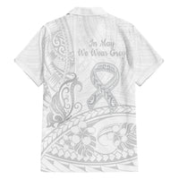 Polynesia Brain Cancer Awareness Hawaiian Shirt In May We Wear Grey LT14 - Polynesian Pride