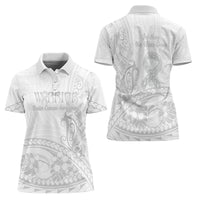 Polynesia Brain Cancer Awareness Women Polo Shirt In May We Wear Grey