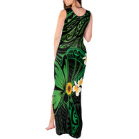 Polynesia Mental Health Awareness Tank Maxi Dress Green Ribbon Be Kind To Your Mind LT14 - Polynesian Pride