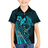 Polynesia World Ovarian Cancer Day Family Matching Long Sleeve Bodycon Dress and Hawaiian Shirt You Matter Polynesian Women