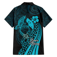 Polynesia World Ovarian Cancer Day Family Matching Tank Maxi Dress and Hawaiian Shirt You Matter Polynesian Women