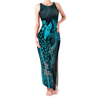 Polynesia World Ovarian Cancer Day Family Matching Tank Maxi Dress and Hawaiian Shirt You Matter Polynesian Women