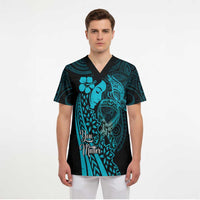Polynesia World Ovarian Cancer Day Scrub Top You Matter Polynesian Women - Polynesian Pride