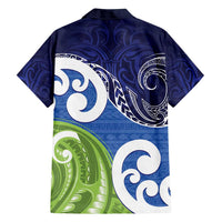 Southland New Zealand Family Matching Long Sleeve Bodycon Dress and Hawaiian Shirt Maori Koru Flag Color