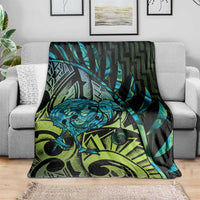 Southland Takehe Pounama Blanket Aotearoa Poutama Paua Shell Fern