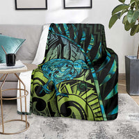 Southland Takehe Pounama Blanket Aotearoa Poutama Paua Shell Fern