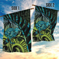 Southland Takehe Pounama Garden Flag Aotearoa Poutama Paua Shell Fern