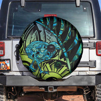 Southland Takehe Pounama Spare Tire Cover Aotearoa Poutama Paua Shell Fern