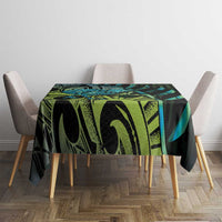 Southland Takehe Pounama Tablecloth Aotearoa Poutama Paua Shell Fern