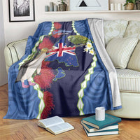 Southland Anniversary Day Blanket Murihiku 1861 Maori Bird Mix Pohutukawa