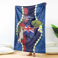 Southland Anniversary Day Blanket Murihiku 1861 Maori Bird Mix Pohutukawa