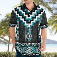 Paua Shell Taniko Pattern Aotearoa Hawaiian Shirt Niho Taniwha Mix Poutama