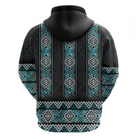 Paua Shell Taniko Pattern Aotearoa Hoodie Niho Taniwha Mix Poutama