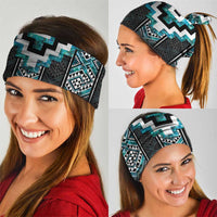 Paua Shell Taniko Pattern Aotearoa Neck Gaiter Niho Taniwha Mix Poutama - Polynesian Pride