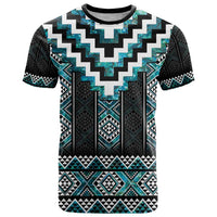 Paua Shell Taniko Pattern Aotearoa T Shirt Niho Taniwha Mix Poutama