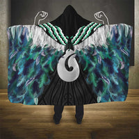 Aotearoa Korowai Motif Hooded Blanket Hei Matau Poutama Maori Pattern