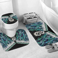Aotearoa Korowai Motif Bathroom Set Hei Manaia Poutama Maori Pattern - Polynesian Pride