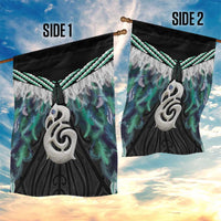 Aotearoa Korowai Motif Garden Flag Hei Manaia Poutama Maori Pattern