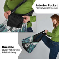 Aotearoa Korowai Motif Grocery Bag Hei Manaia Poutama Maori Pattern