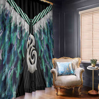 Aotearoa Korowai Motif Window Curtain Hei Manaia Poutama Maori Pattern