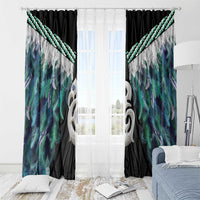 Aotearoa Korowai Motif Window Curtain Hei Manaia Poutama Maori Pattern